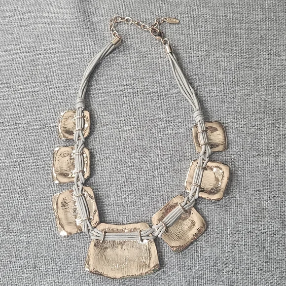 Elegant Gold and Silver Necklace 18 Inch With 2 Inch Extender - Picture 4 of 5